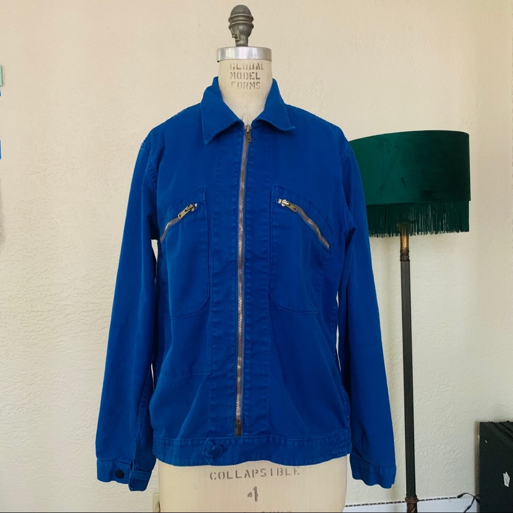 Vintage French Workwear Racing Jacket